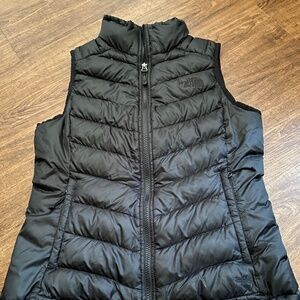 The North Face Black 75% Down Vest Woman Small